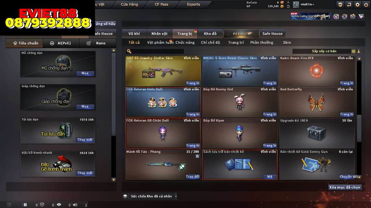 shop acc cf uy tin gia re